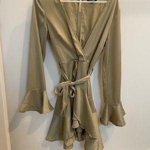 Fashion Nova Olive Green Dress